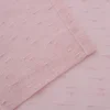 Speckled Sheer Curtains Set Modern Grommet See Through Curtain Panels Pink