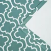 Trellis Blackout Curtain Set Room Darkening Curtains Teal