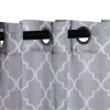 Trellis Sheer Curtain Panels Set Grey
