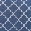 Trellis Sheer Curtains Set See Through Blue