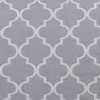 Trellis Sheer Curtains Set See Through Grey