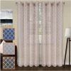 Trellis Sheer Curtains Set Of 2 See Through Curtain Panels