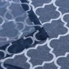 Trellis Sheer Curtains Set Of 2 See Through Curtain Panels Blue