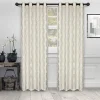 Venetian Damask Curtains Set Ivory