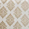 Venetian Damask Curtains Set Jacquard Brass