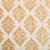Venetian Damask Curtains Set Jacquard Gold