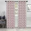 Venetian Damask Curtains Set Ruby