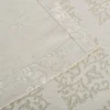 Venetian Damask Curtains Set Of 2 Jacquard Curtain Panels Ivory