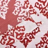 Venetian Damask Curtains Set Of 2 Jacquard Curtain Panels Ruby