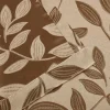 Woven Leaves Blackout Curtains Set Espresso