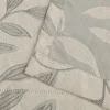 Woven Leaves Blackout Curtains Set Ivory