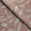 Woven Leaves Blackout Curtains Set Of 2 Copper