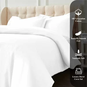 1200 Thread Count Egyptian Cotton Duvet Cover With Pillowcases