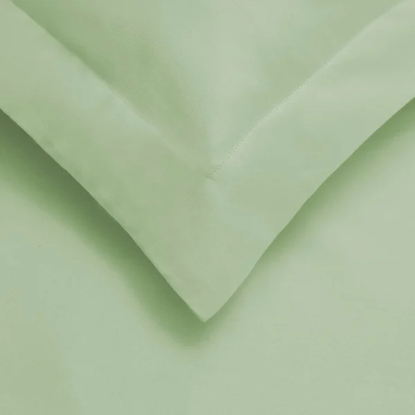 300 Thread Count Cotton Duvet Cover Pillow Shams Set Mint