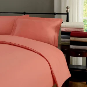 300 Threadcount Cotton Duvet Cover Pillow Shams Set