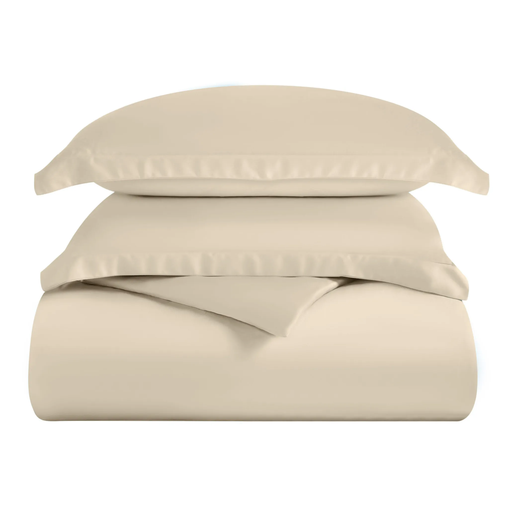 Bamboo Rayon Duvet Cover Set 300 Thread Count Ivory