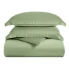 Bamboo Rayon Duvet Cover Set 300 Thread Count Sage Green