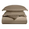 Bamboo Rayon Duvet Cover Set 300 Thread Count Taupe