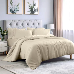 Bamboo Rayon Duvet Cover Set Ivory