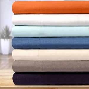 Cotton Flannel Duvet Cover Set With Pillow Shams
