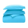 Cotton Flannel Comforter Cover Set Blue