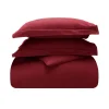 Cotton Flannel Comforter Cover Set Burgundy