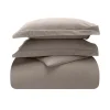 Cotton Flannel Comforter Cover Set Grey