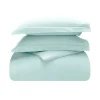 Cotton Flannel Comforter Cover Set Light Blue