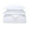 Cotton Flannel Comforter Cover Set White