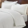 Cotton Flannel Duvet Cover Set With Pillow Shams Ivory
