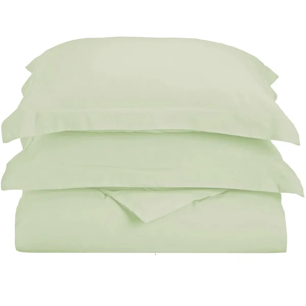 Mint Green Duvet Cover Set Microfiber Comforter Covering And Pillowcases