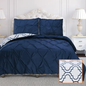Pinch Pleated Duvet Cover Set