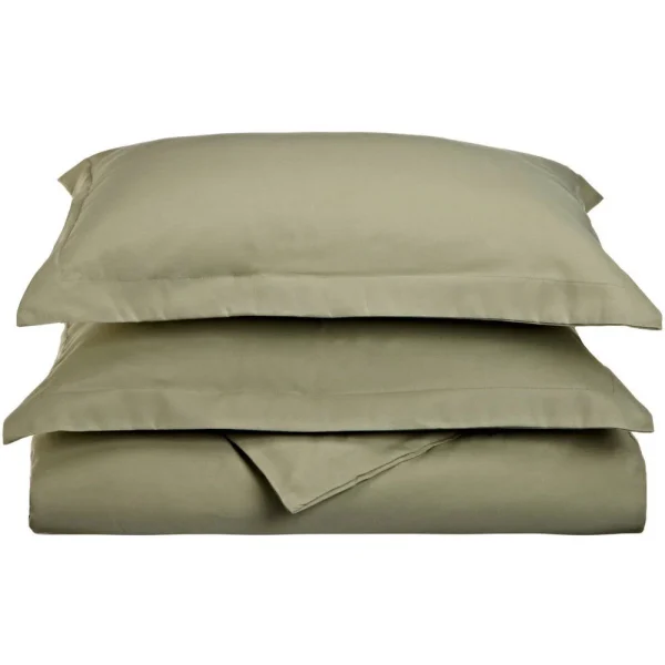 Sage Green Duvet Cover Set Microfiber Comforter Covering And Pillowcases
