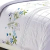 Spring Flowers Embroidered Duvet Cover Set With Pillowcases