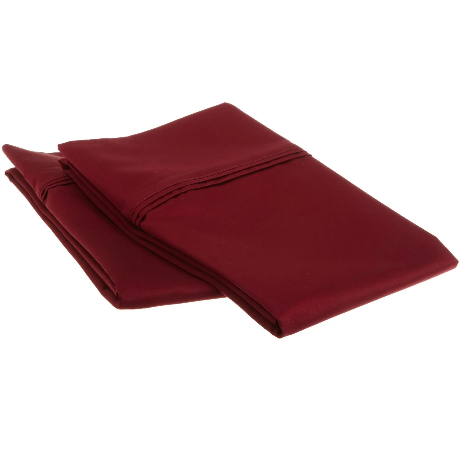 1200 Thread Count Egyptian Cotton Pillowcase Set Burgundy