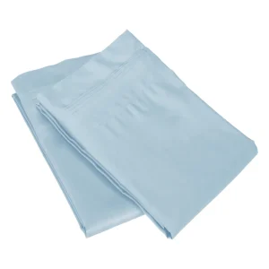 650 Thread Count Egyptian Cotton Pillowcase Set Of 2 Baby Blue