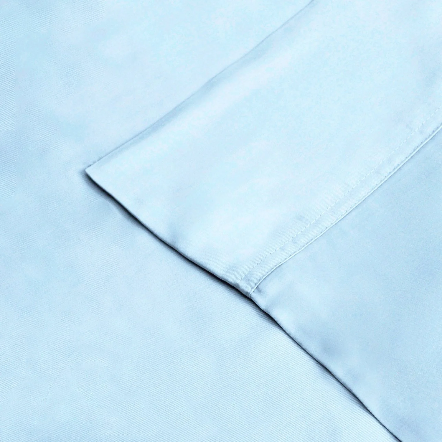 300 Thread Count Bamboo Rayon Pillowcases Set Light Blue