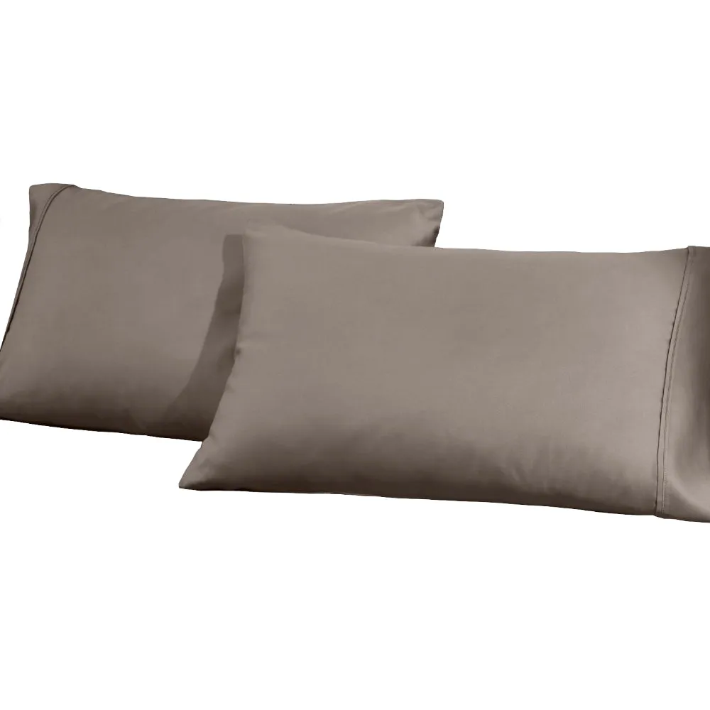 1200 Thread Count Cotton Blend Pillowcase Set Gray