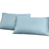 1200 Thread Count Cotton Blend Pillowcase Set Light Blue