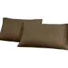 1200 Thread Count Cotton Blend Pillowcase Set Taupe