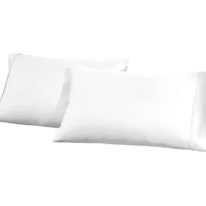 1200 Thread Count Cotton Blend Pillowcase Set White