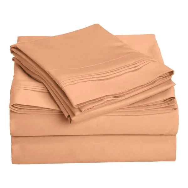 1000 Thread Count Egyptian Cotton Sheet Set Dusted Rose