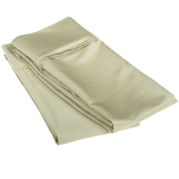 1200 Thread Count Egyptian Cotton Pillowcase Set Sage