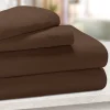650 Thread Count Egyptian Cotton Bed Sheet Set Chocolate Brown