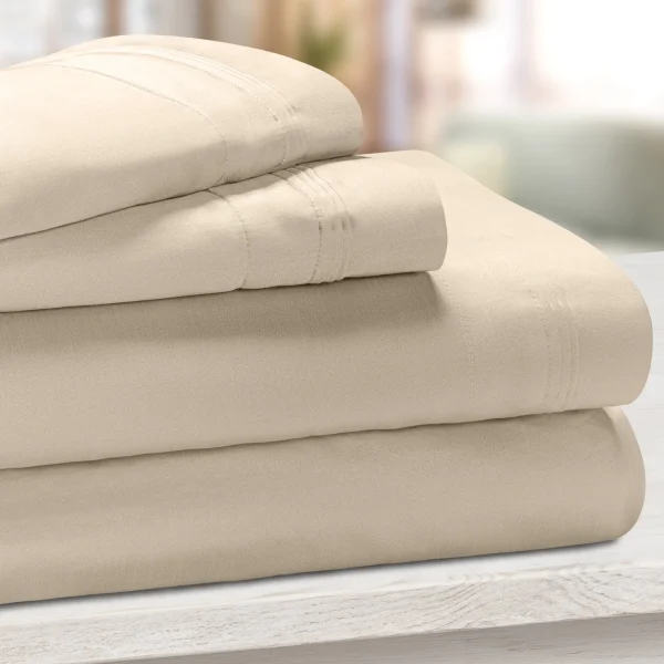 650 Thread Count Egyptian Cotton Bed Sheet Set Linen
