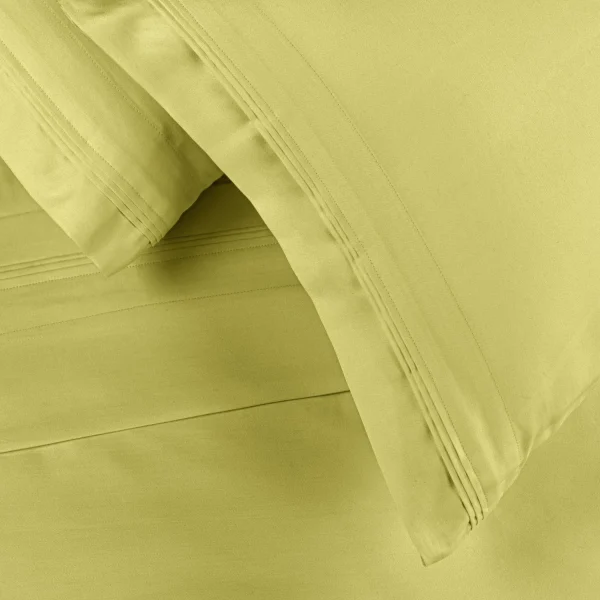 650 Thread Count Egyptian Cotton Sheets Olive Green