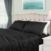 Luxurious 650 Thread Count Egyptian Cotton Bed Sheet Set Black