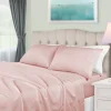 Luxurious 650 Thread Count Egyptian Cotton Bed Sheet Set Blush