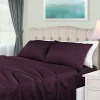 Luxurious 650 Thread Count Egyptian Cotton Bed Sheet Set Chocolate Plum