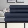 700 Thread Count Egyptian Cotton Sheet Set Navy Blue